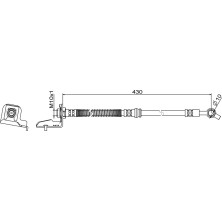 Metzger Bremsschlauch 4111865