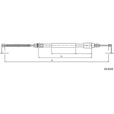 Metzger Seilzug, Feststellbremse 10.6202