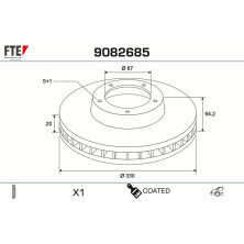 Bremsscheibe 9082685 Bremsscheibe 9082685