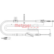Metzger Seilzug, Feststellbremse 11.5745