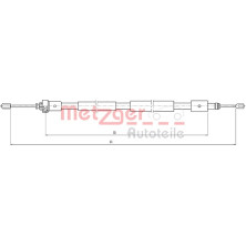 Metzger Seilzug, Feststellbremse 10.4655