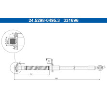 Bremsschlauch 24.5298-0495.3