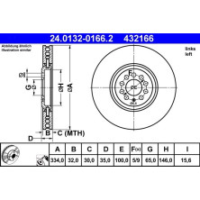 Bremsscheibe 24.0132-0166.2