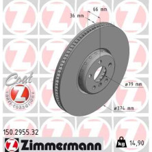 Zimmermann Bremsscheibe FORMULA F 150.2955.32 Zimmermann Bremsscheibe FORMULA F 150.2955.32