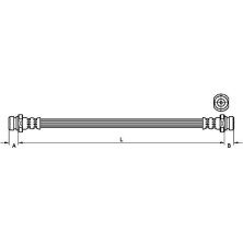 Metzger Bremsschlauch 4110832