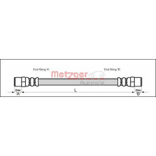 Metzger Bremsschlauch 4111756