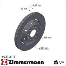 Bremsscheibe 100.3346.75