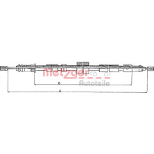 Metzger Seilzug, Feststellbremse 10.6025