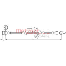 Metzger Bremsschlauch 4110973