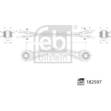 FEBI BILSTEIN 182597 Querlenker, Lenker, Radaufhängung FEBI BILSTEIN 182597 Querlenker, Lenker, Radaufhängung