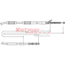 Metzger Seilzug, Feststellbremse 17.1446