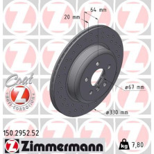 Zimmermann 2 x ZIMMERMANN Bremsscheibe SPORT Z 150.2952.52 Zimmermann 2 x ZIMMERMANN Bremsscheibe SPORT Z 150.2952.52