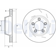 Delphi Bremsscheibe BG9165C Delphi Bremsscheibe BG9165C