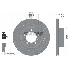 Textar Bremsscheibe PRO+ 92279605 Textar Bremsscheibe PRO+ 92279605