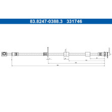 Bremsschlauch 83.8247-0388.3 Bremsschlauch 83.8247-0388.3