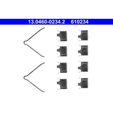 ATE Zubehörsatz, Scheibenbremsbelag 13.0460-0234.2 ATE Zubehörsatz, Scheibenbremsbelag 13.0460-0234.2
