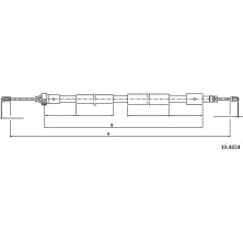 Metzger Seilzug, Feststellbremse 10.4654