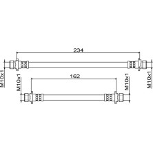 Metzger Bremsschlauch 4111861