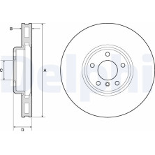 Delphi Bremsscheibe BG9156C Delphi Bremsscheibe BG9156C