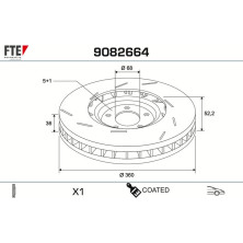 Bremsscheibe 9082664 Bremsscheibe 9082664