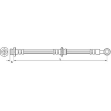 Metzger Bremsschlauch 4110670