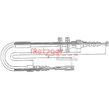 Metzger Seilzug, Feststellbremse 10.7582