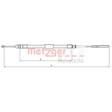 Metzger Seilzug, Feststellbremse 10.4137