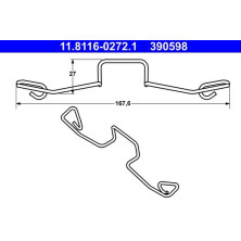 ATE | Feder, Bremssattel | 11.8116-0272.1