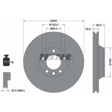 Textar | Bremsscheibe | 92121705