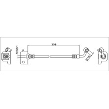 Metzger | Bremsschlauch | 4111566