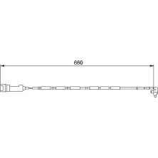 BOSCH Warnkontakt, Bremsbelagverschleiß 1 987 474 907