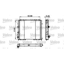 Valeo | Kühler, Motorkühlung | 732072