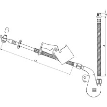 Metzger | Bremsschlauch | 4110808