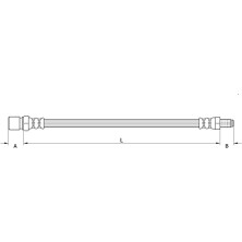 Metzger | Bremsschlauch | 4110575