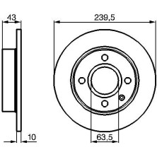 BOSCH | Bremsscheibe | 0 986 478 501
