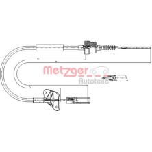 Metzger | Seilzug, Kupplungsbetätigung | 12.7201