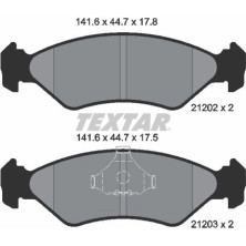 2120203 Bremsbelagsatz, Scheibenbremse