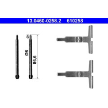 13.0460-0258.2 Zubehörsatz, Scheibenbremsbelag