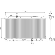 Valeo | Kühler, Motorkühlung | 701353