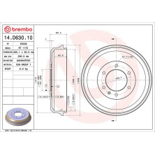 Brembo | Bremstrommel | 14.D630.10