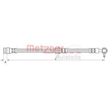 Metzger | Bremsschlauch | 4111633