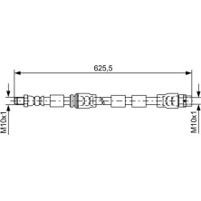 BOSCH | Bremsschlauch | 1 987 481 589