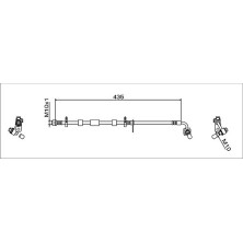 Metzger | Bremsschlauch | 4111928