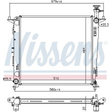 Nissens | Kühler, Motorkühlung | 666222