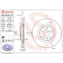 Brembo | Bremsscheibe | 09.N316.21