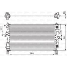 Valeo | Kühler, Motorkühlung | 701541