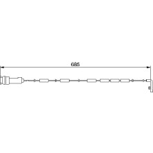 1 987 474 974 Warnkontakt, Bremsbelagverschleiß