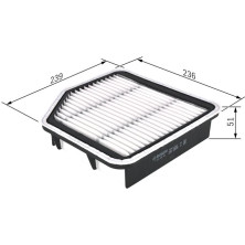 BOSCH | Luftfilter | F 026 400 192