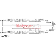 Metzger | Seilzug, Feststellbremse | 11.5791