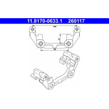 ATE | Halter, Bremssattel | 11.8170-0633.1